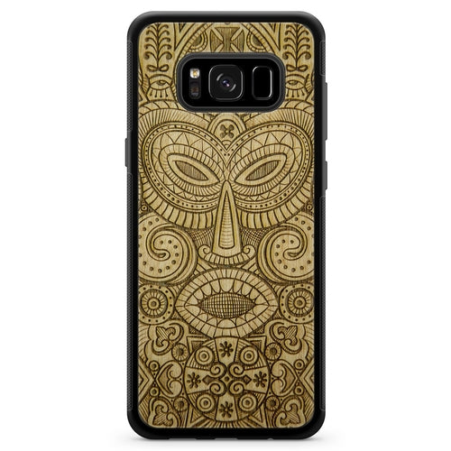 "Tribal Mask" Wooden Phone Case