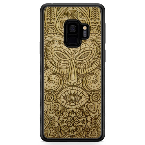 "Tribal Mask" Wooden Phone Case