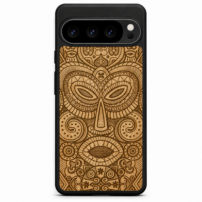 "Tribal Mask" Wooden Phone Case