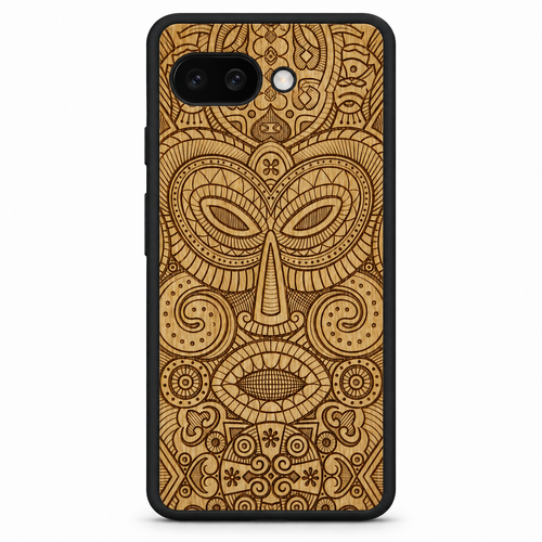 "Tribal Mask" Wooden Phone Case