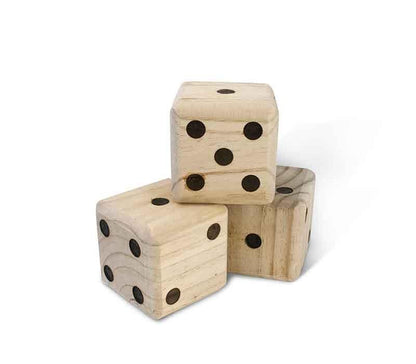 Giant Wooden Yard Dice