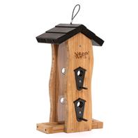 Bamboo Vertical Wave Bird Feeder