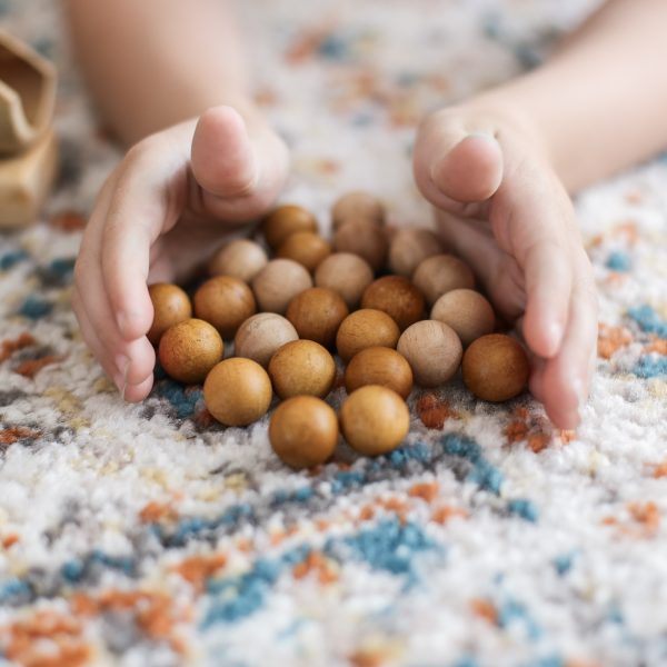 Two-Tone Wooden Balls