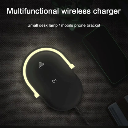 Multi-Function Wireless Phone Charger With Adjustable LED Light
