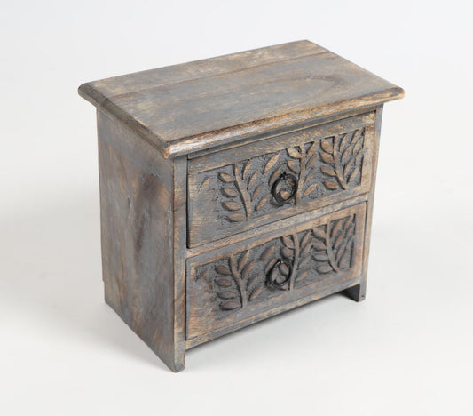 Wooden Mini-Chest Jewelry Drawer