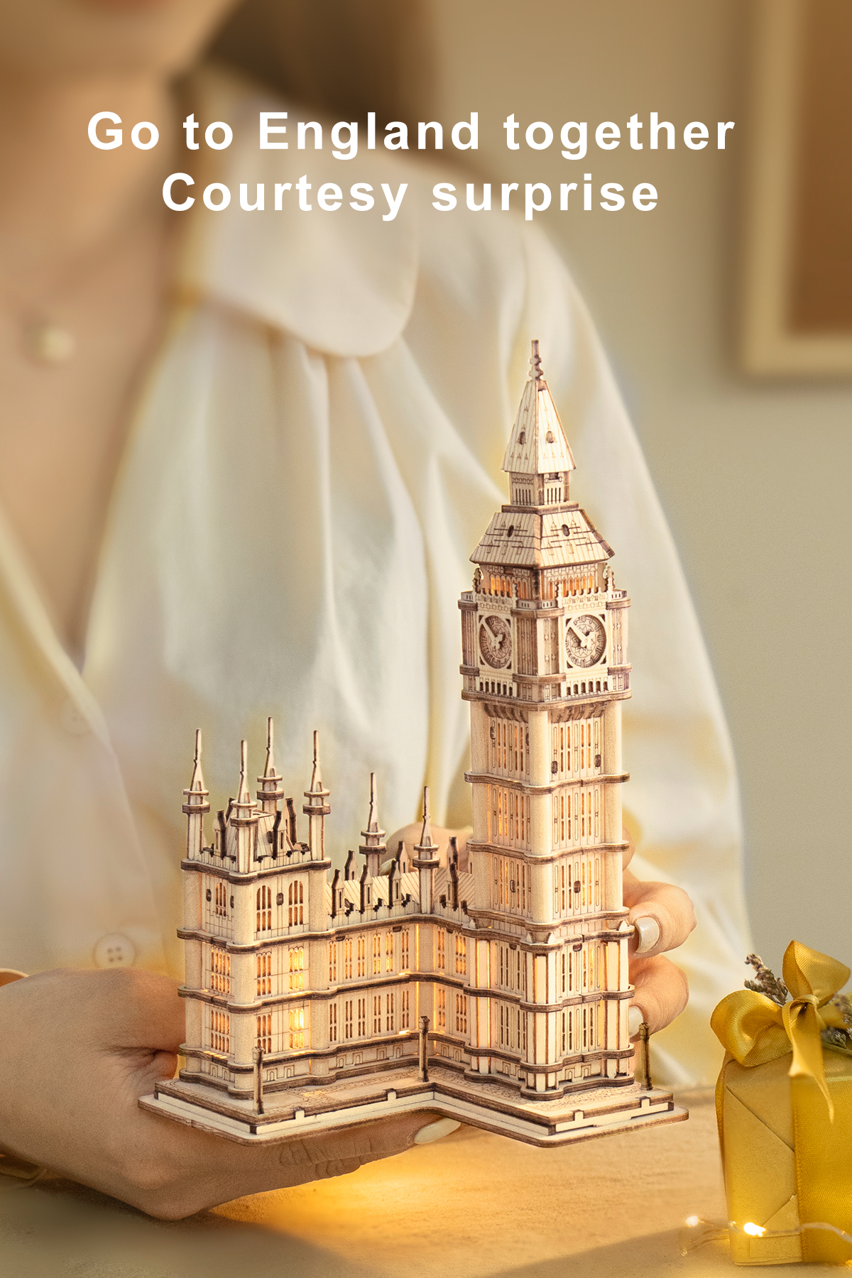 3D Wooden Puzzle - Tower Bridge and Big Ben