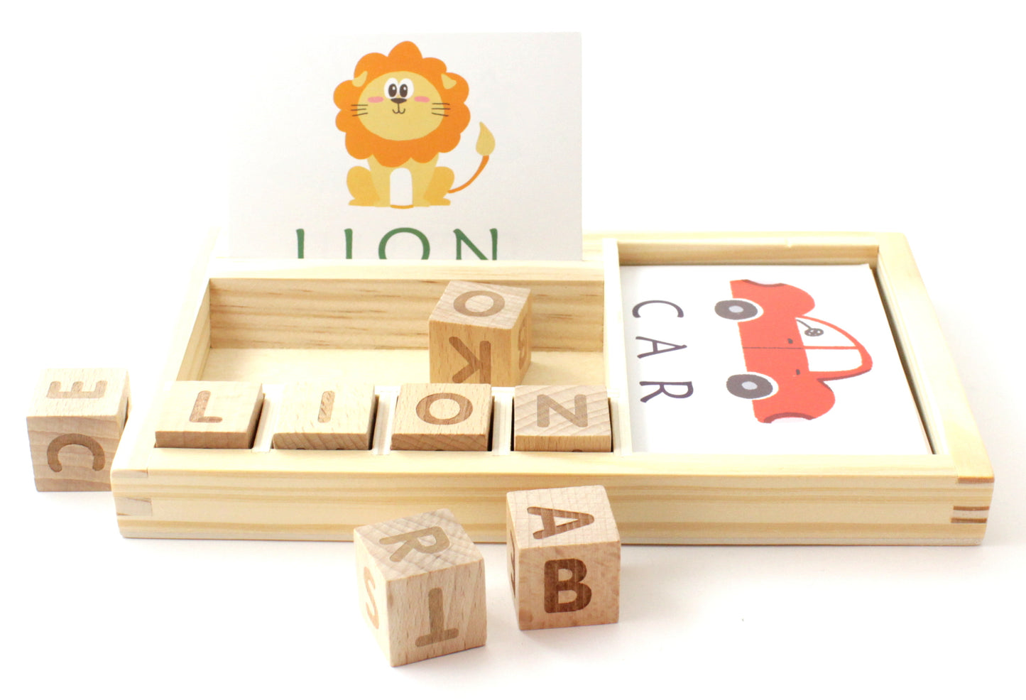 Learning Words with Wooden Blocks