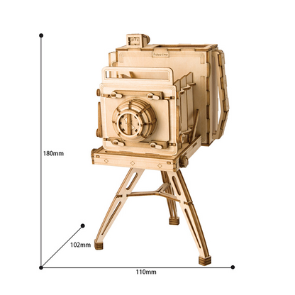 3D Wooden Puzzle - Retro Camera Puzzle