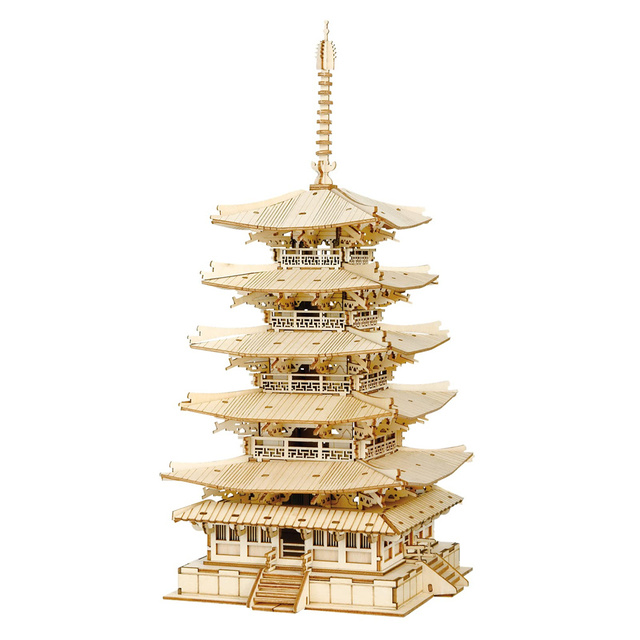 3D Wooden Puzzle - Japanese Pagoda Temple