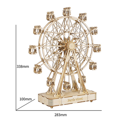 3D Wooden Puzzle - Rotating Ferris Wheel with Music