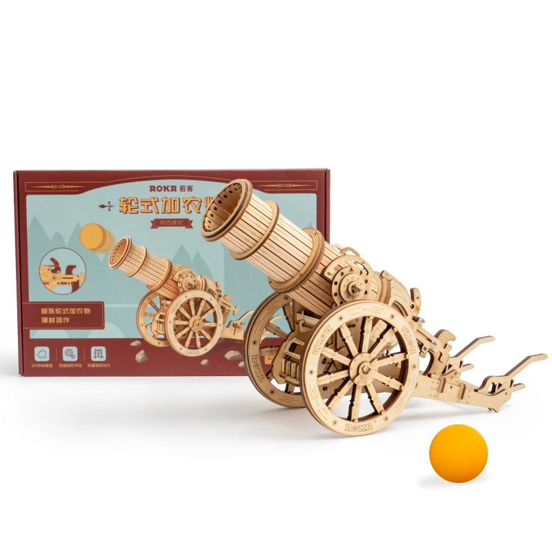 3D Wooden Puzzle - Medieval Siege Ping Pong Cannon