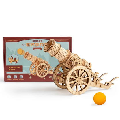 3D Wooden Puzzle - Medieval Siege Ping Pong Cannon