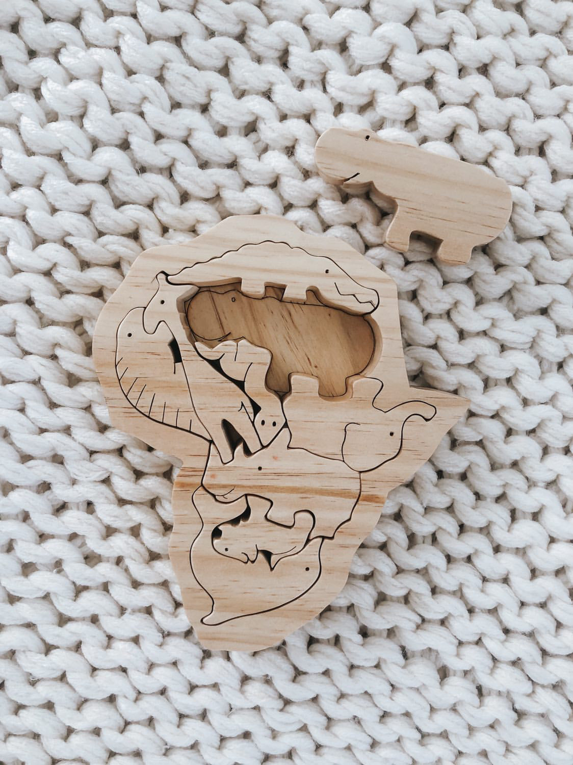 Wooden Puzzle - African Animals