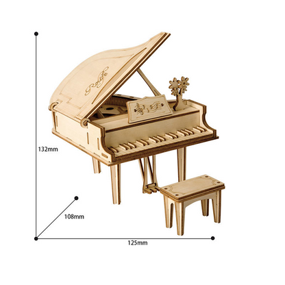 3D Wooden Puzzle - Grand Piano