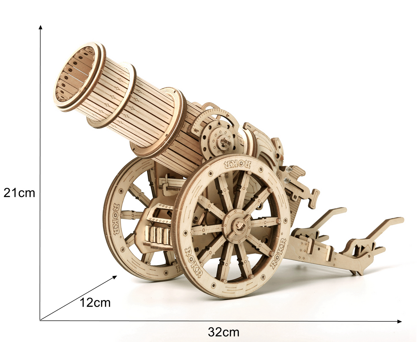 3D Wooden Puzzle - Medieval Siege Ping Pong Cannon