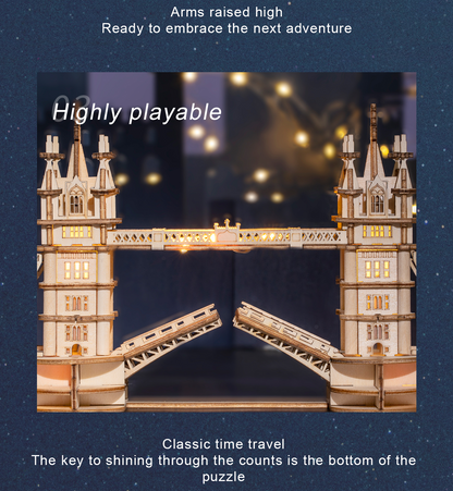 3D Wooden Puzzle - Tower Bridge and Big Ben