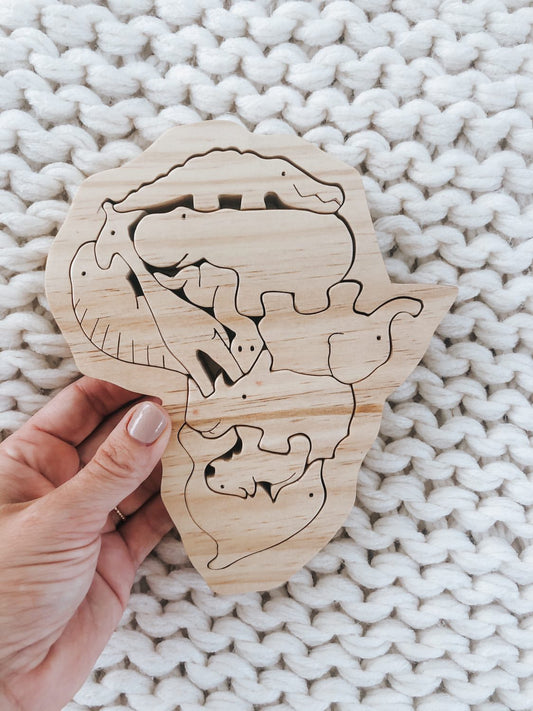 Wooden Puzzle - African Animals