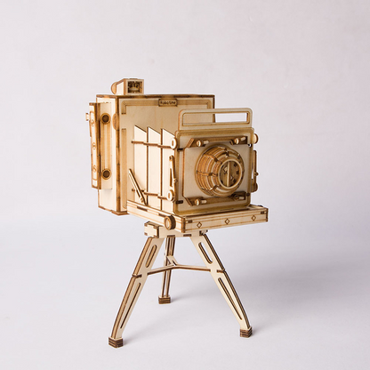 3D Wooden Puzzle - Retro Camera Puzzle