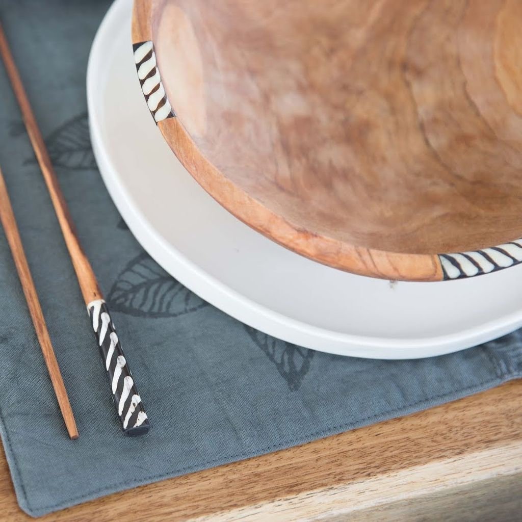 Olivewood Salad and Fruit Bowl